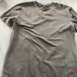 Deep olive Zara mens T shirt